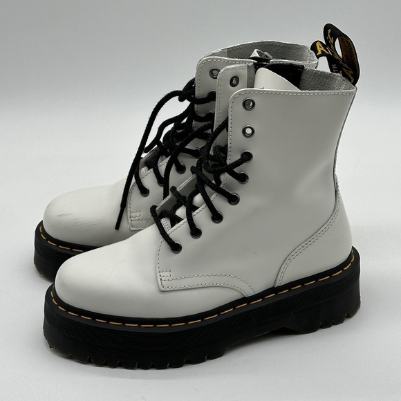 Dr Martens Womens Jadon Boot White Size US 7 M - Picture 9 of 16